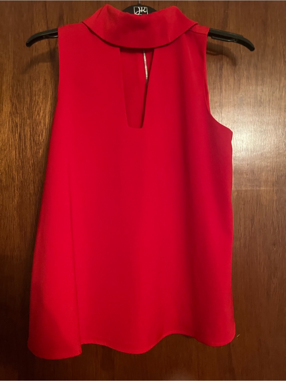 Sugarlips Vibrant Red Sleeveless Mock-Neck Mini Dress
